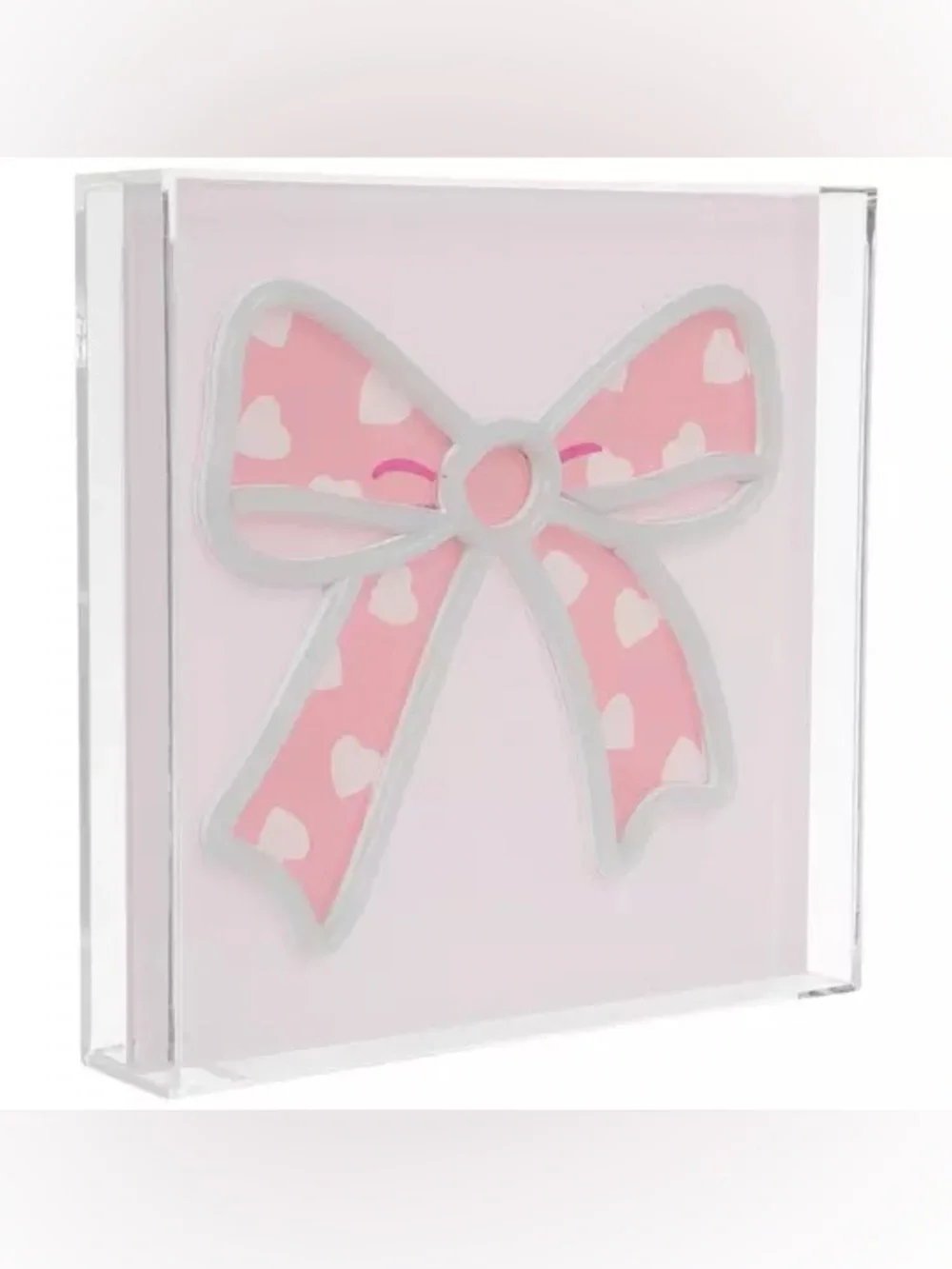 Pink Bow LED Neon Sign